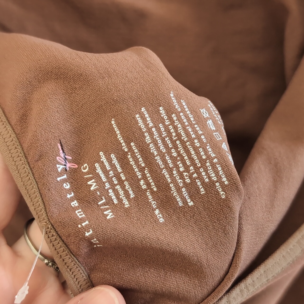 NWOT Free People Low Back Seamless Top - Picture 8 of 9